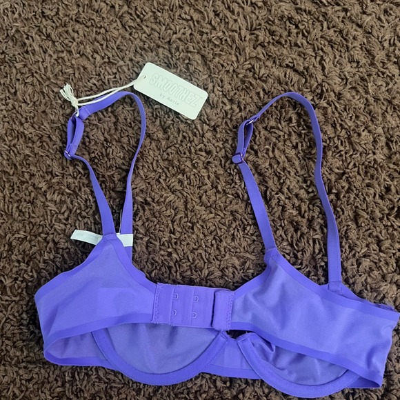 Aerie Smoothez Balconette Bra Lightly Lined Purple Everyday Comfort Size NWT32A - Picture 7 of 7